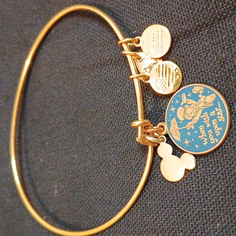 Gold Disney Jiminy Cricket Alex and Ani Bangle